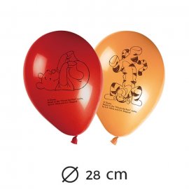 8 Balões Winnie the Pooh 28 cm
