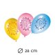 8 Balões de Princesas Disney 28 cm