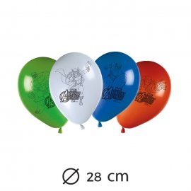 8 Balões de Os Vingadores 28 cm