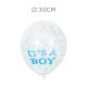 6 Balões de Confete It's a Boy 30 cm