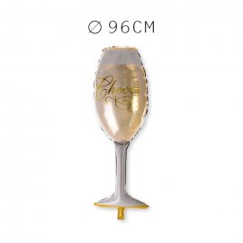 Balão Forma de Taça Foil 96 cm Balão Forma de Taça Foil 96 cm