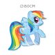 Balão Rainbow Dash 80 cm