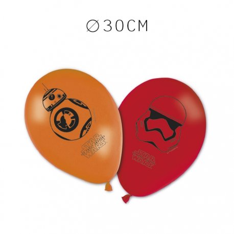 8 Balões Star Wars 30 cm