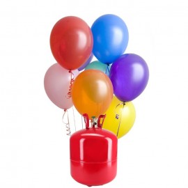 Botijão de Hélio Maxi com 50 Balões Pastel