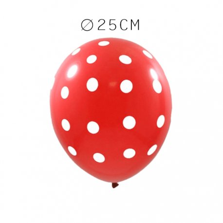 Balão com Bolinha de Látex 25 cm