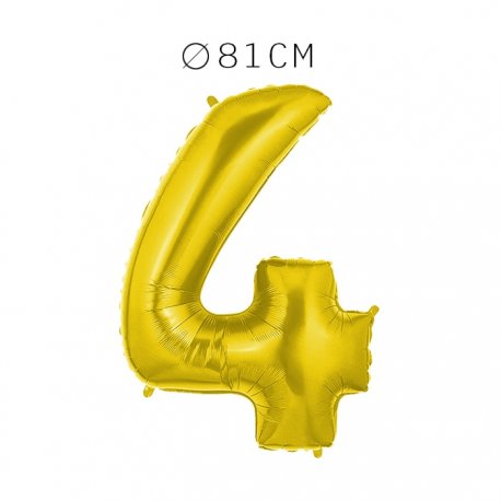 Balão Número 4 Foil 81 cm
