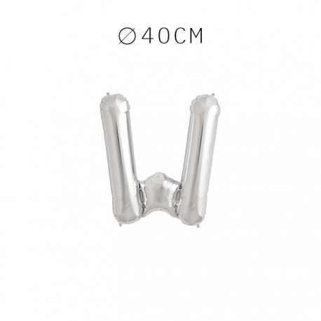 Balão Letra W 40 cm