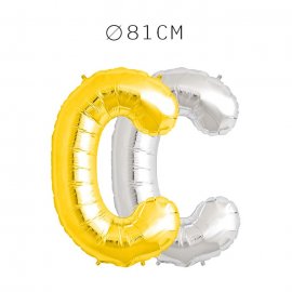Balão Letra C Foil 81 cm