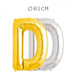 Balão Letra D Foil 81 cm