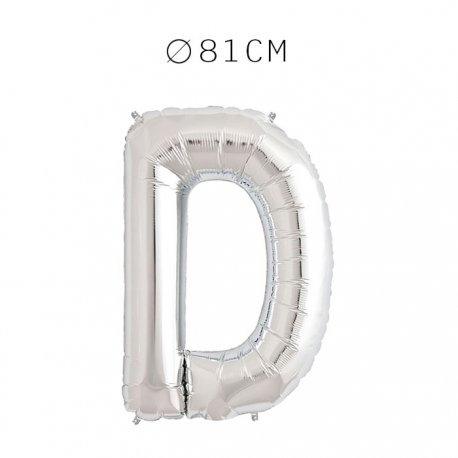 Balão Letra D Foil 81 cm