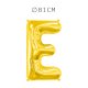 Balão Letra E Foil 81 cm