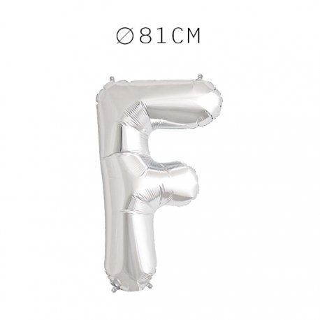 Balão Letra F Foil 81 cm