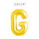 Balão Letra G Foil 81 cm