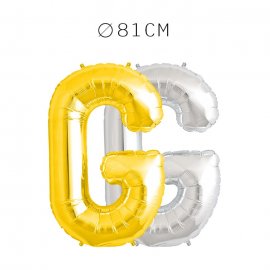 Balão Letra G Foil 81 cm