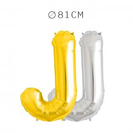 Balão Letra J Foil 81 cm