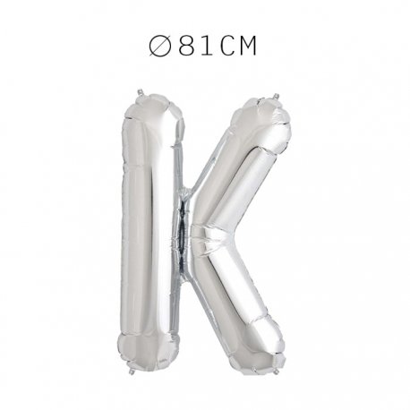 Balão Letra K Foil 81 cm