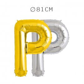 Balão Letra P Foil 81 cm