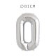 Balão Letra O Foil 81 cm