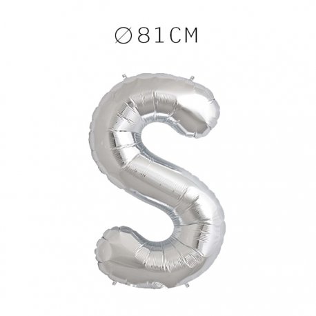 Balão Letra S Foil 81 cm