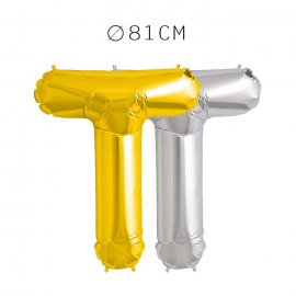 Balão Letra T Foil 81 cm