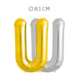 Balão Letra U Foil 81 cm