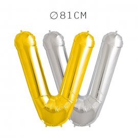 Balão Letra V Foil 81 cm